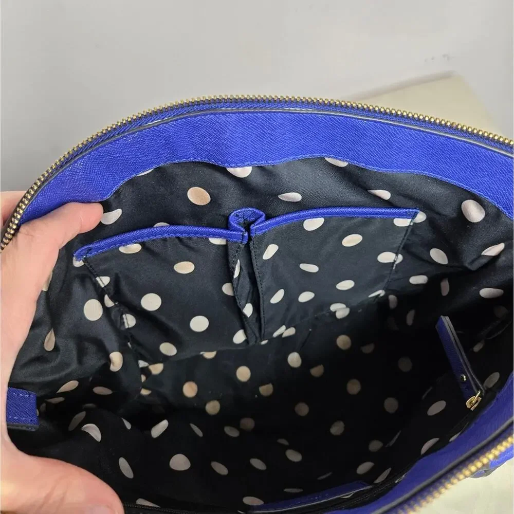 Anne Klein Cobalt Blue Dome Purse Satchel Handbag